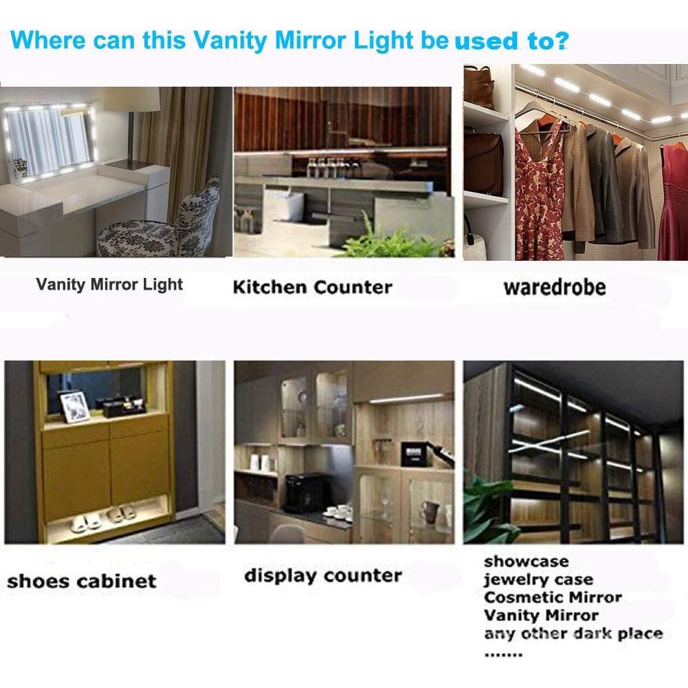 Luces de Espejo Vanity LED LPHUMEX 3m Regulables 6000K