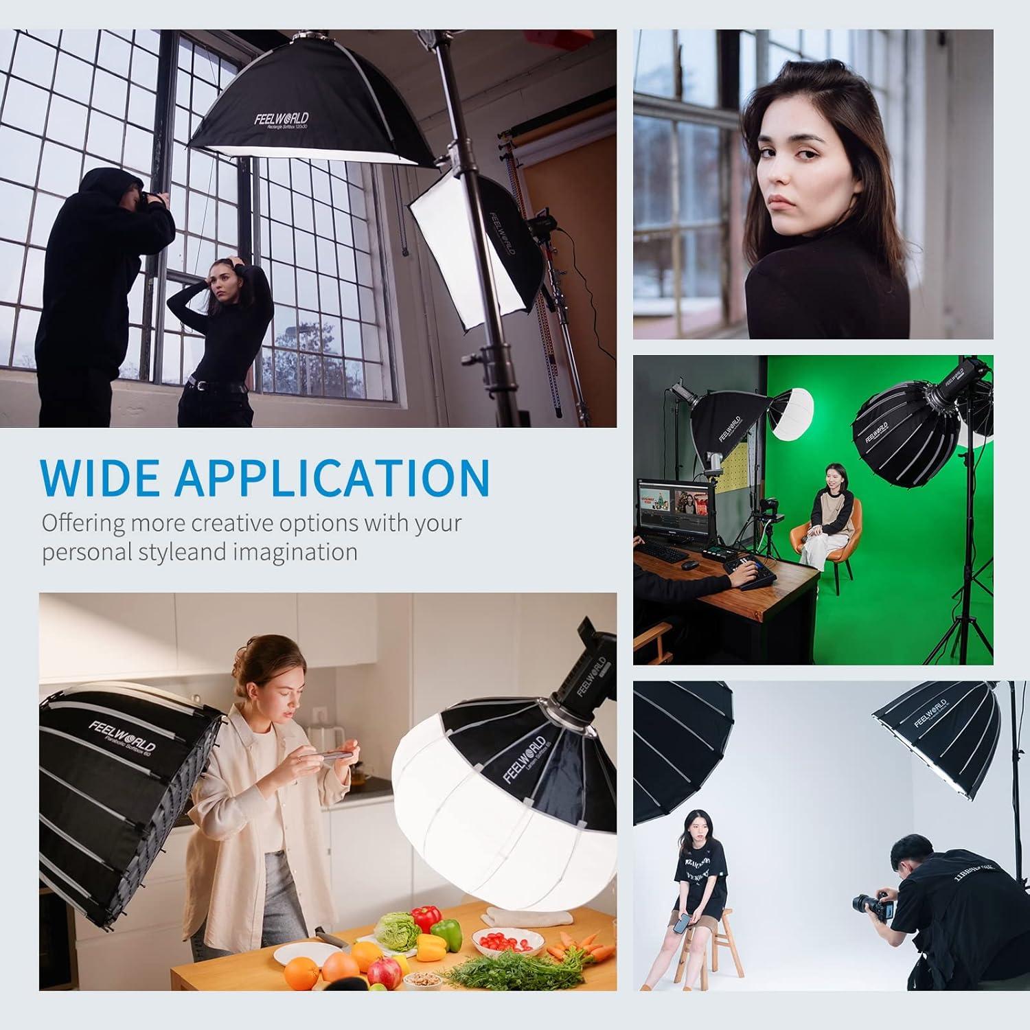 Luz de Estudio de Video FEELWORLD FL225D 225W 5600K CRI96+