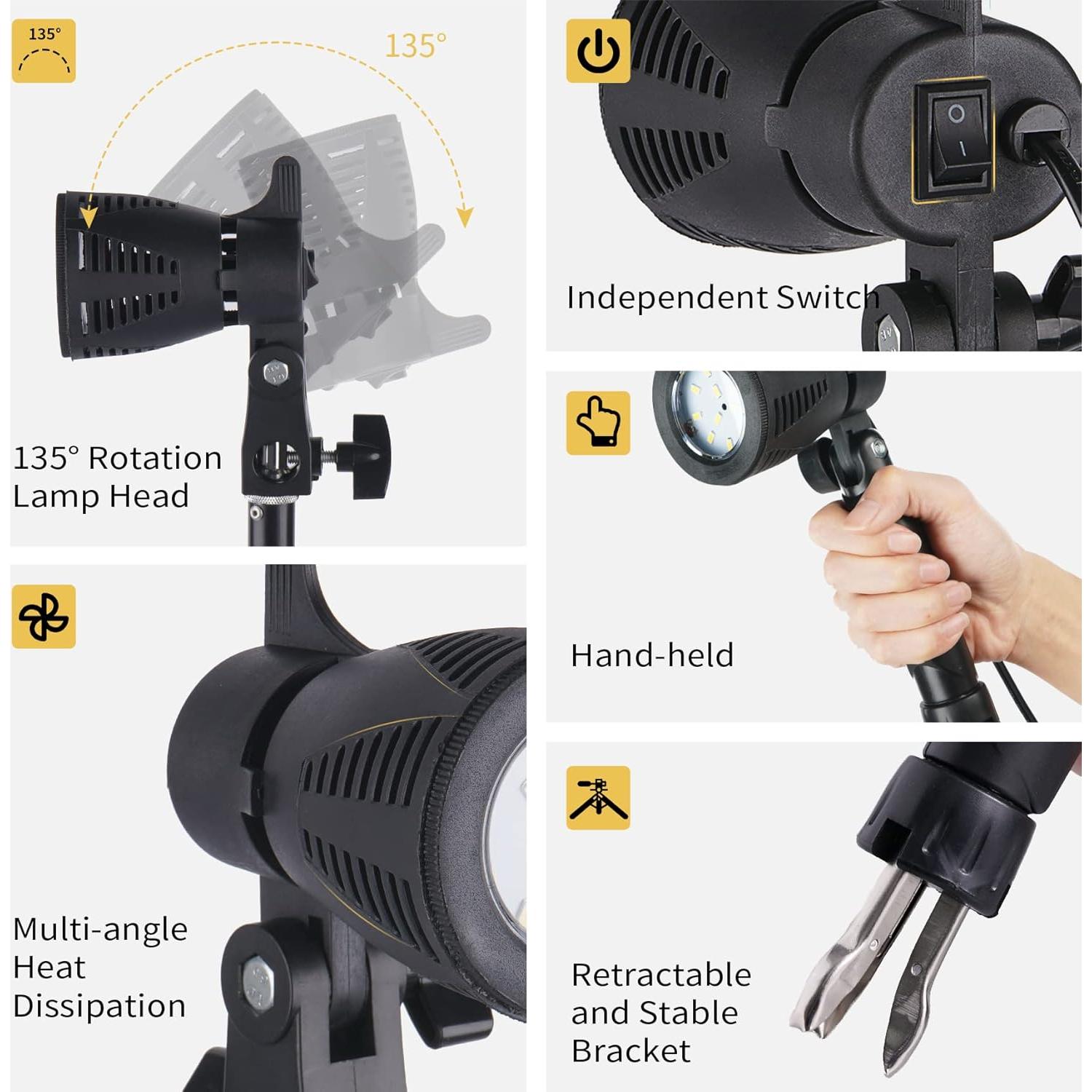 Kit de Iluminación Fotográfica Meking Softbox 2 Piezas 2700K