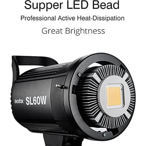 Luz de Video LED Godox SL-60W 60W CRI95+ 5600K Ajustable