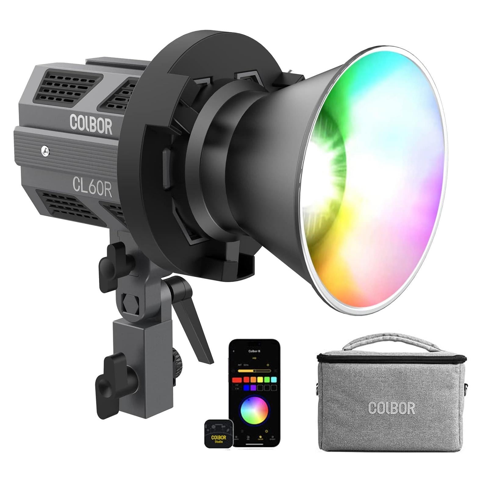Luz LED de Video COLBOR CL60R 65W RGBWW 2700K-6500K