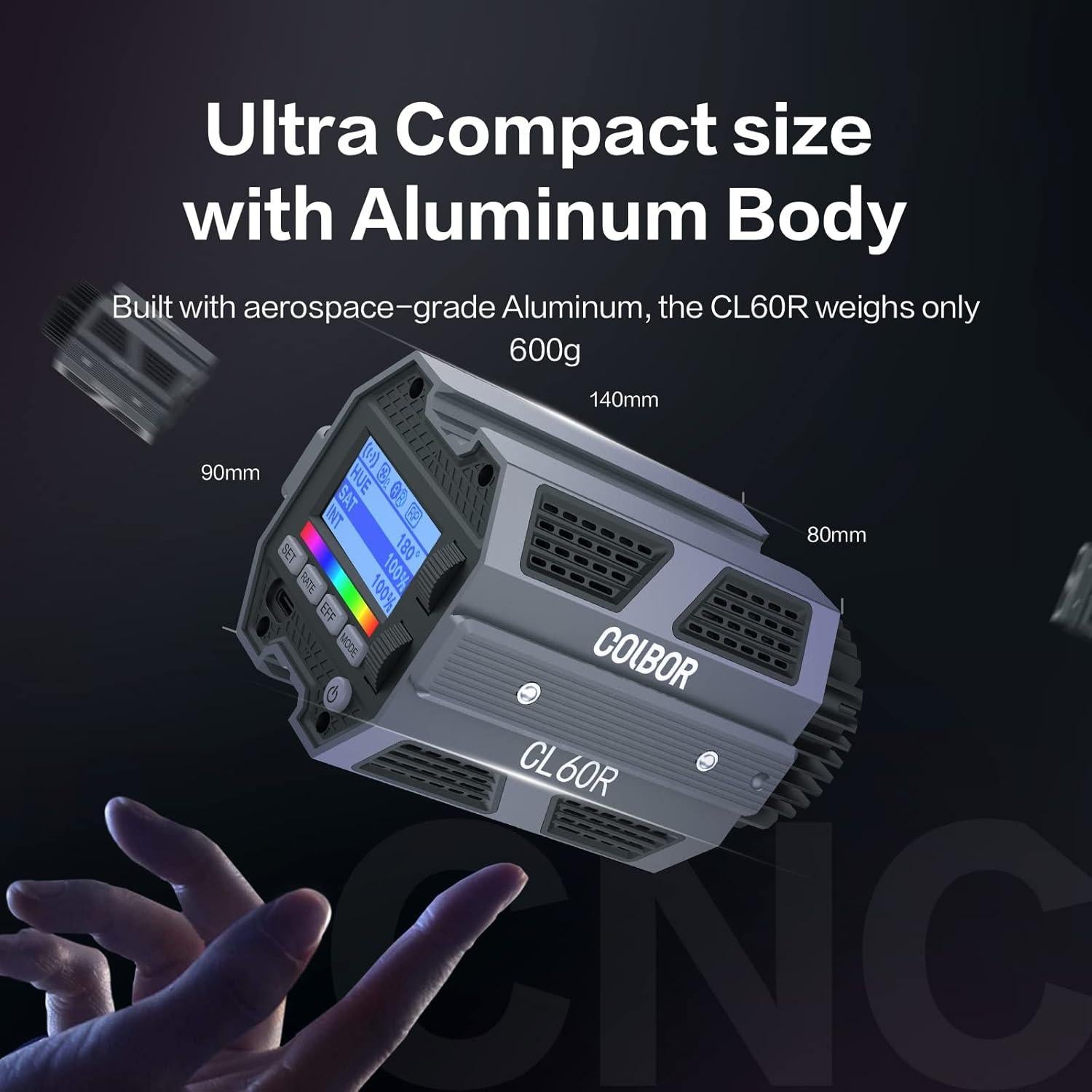 Luz LED de Video COLBOR CL60R 65W RGBWW 2700K-6500K