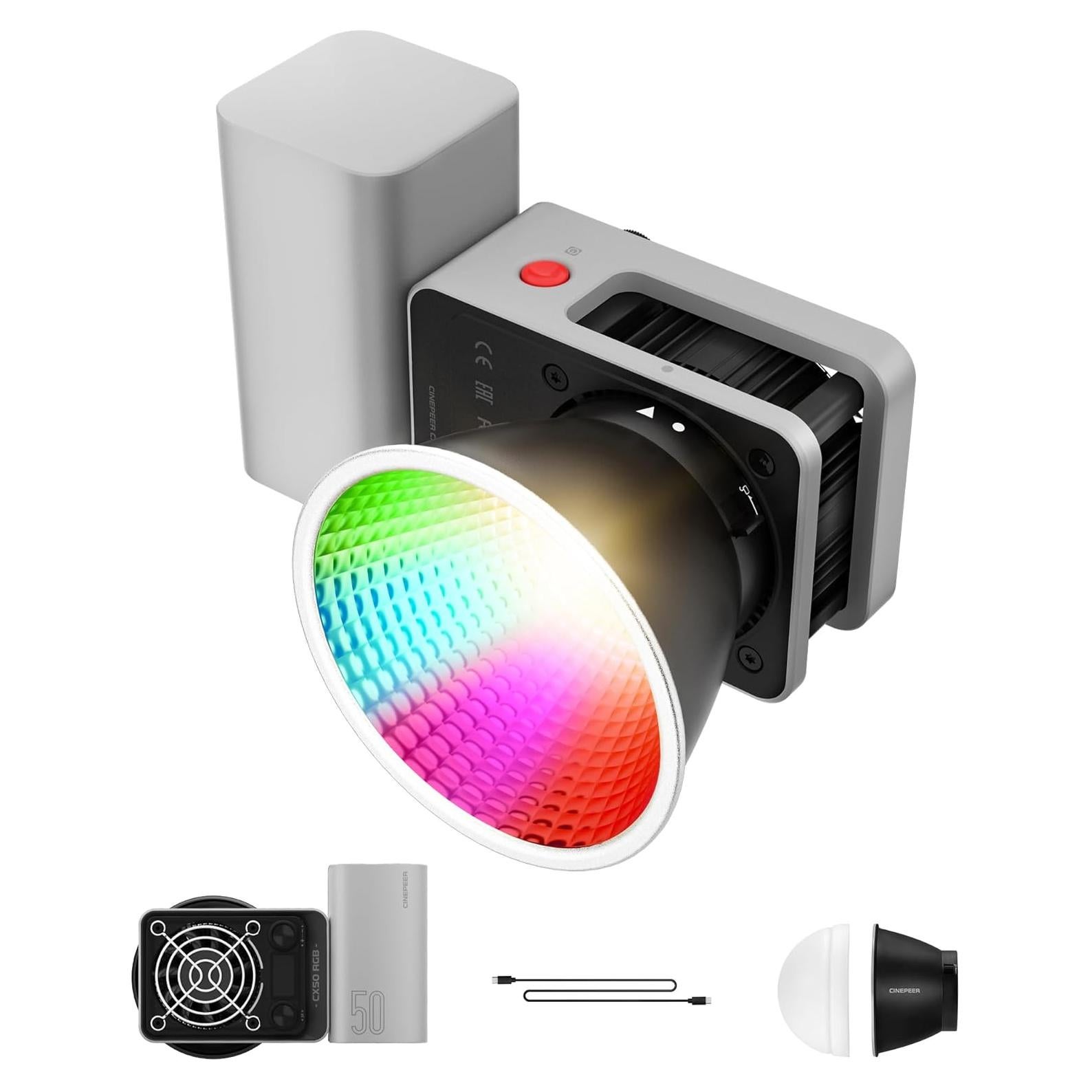 ZHIYUN CINEPEER CX50 RGB Luz de Video Bi-Color 2700K-6500K