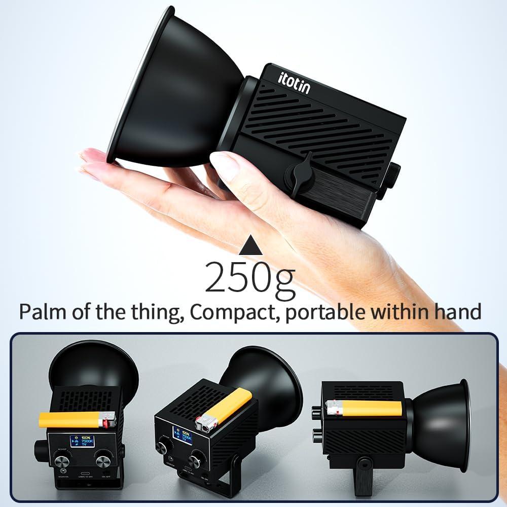Luz LED Portátil Bi-Color 60W ITOTIN C60 para Fotografía