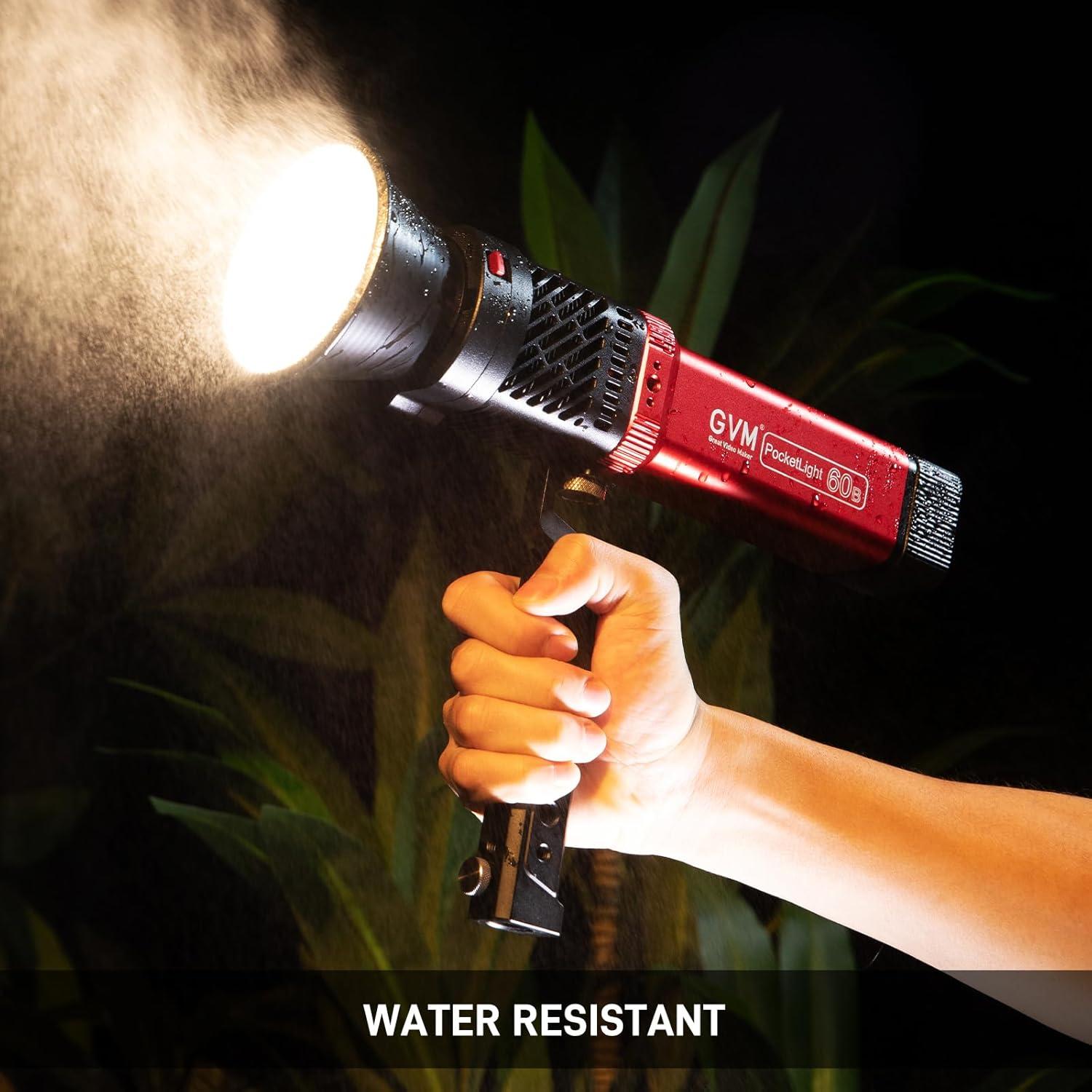 GVM PD60B Luz de Video 60W Bi-Color Portátil CRI97+ 2700-6800K