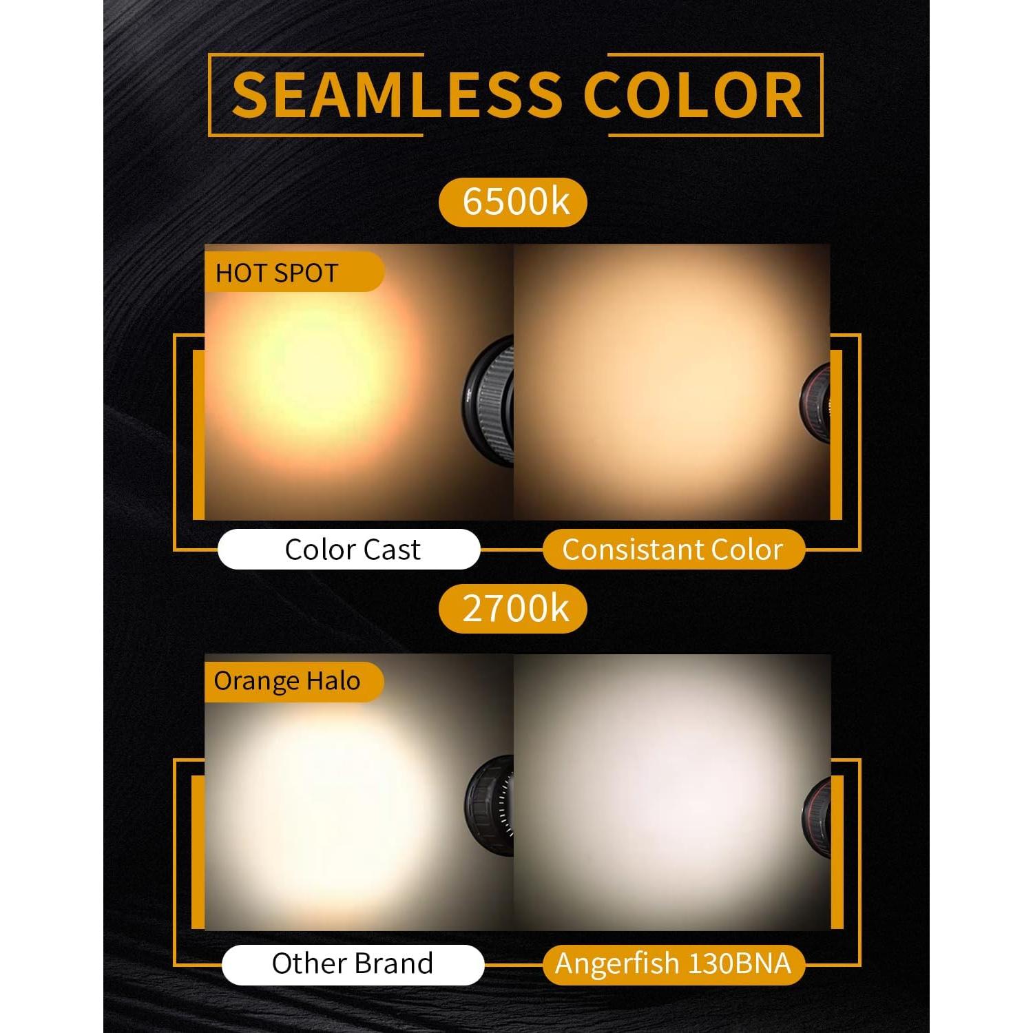 IFOOTAGE LED Video Light 130W Bi-Color 2700-5600K Portátil