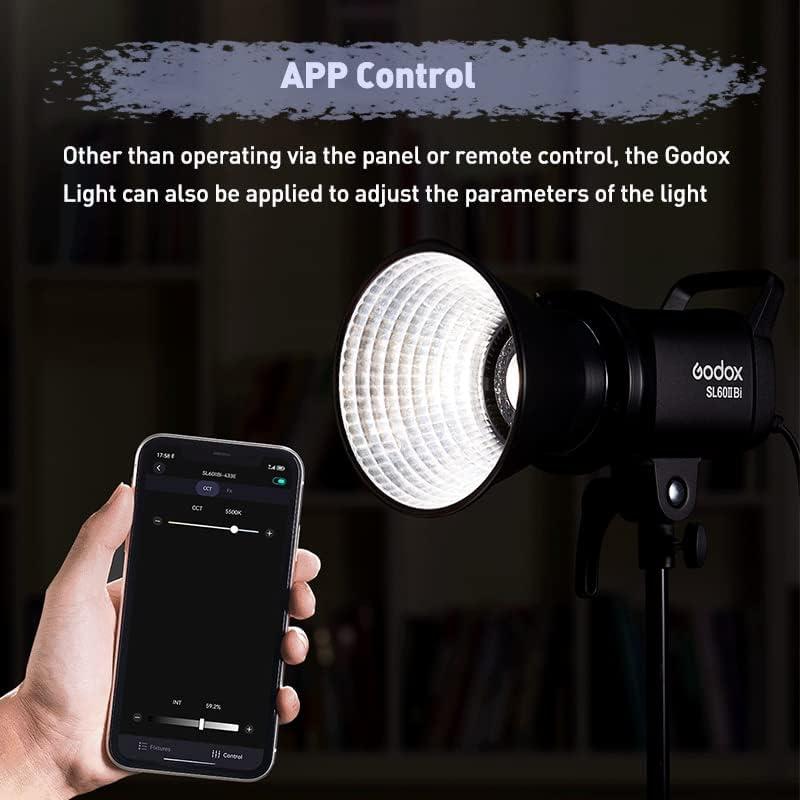 Luz LED de Video Godox SL60IID 60W, 8 Efectos, 5600K-3200K