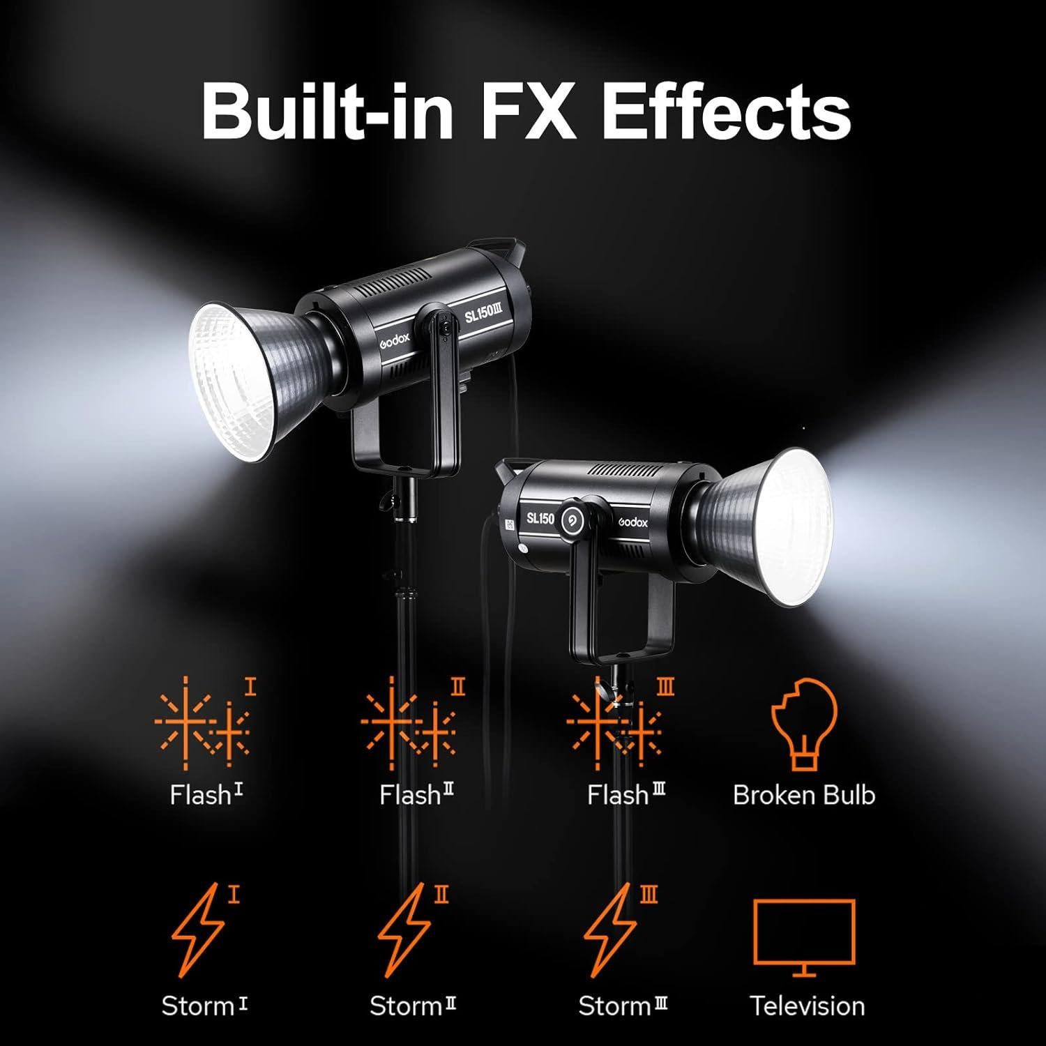 Luz de Video LED Godox SL-150III 5600K-1200K CRI96+