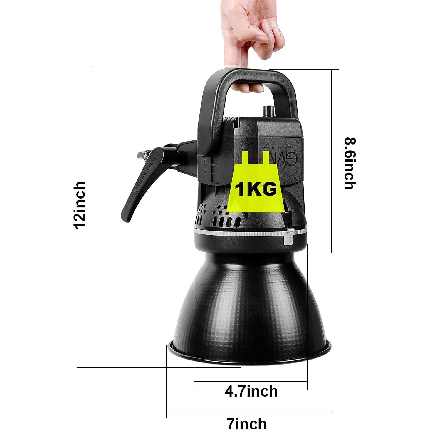 GVM Great Video Maker 80W Portable LED Video Light White 5600K Daylight Balanced Video Light, CRI 97+ Continuous Lighting Bowens Mount for Video Recording, Children Photography, Outdoor Shooting