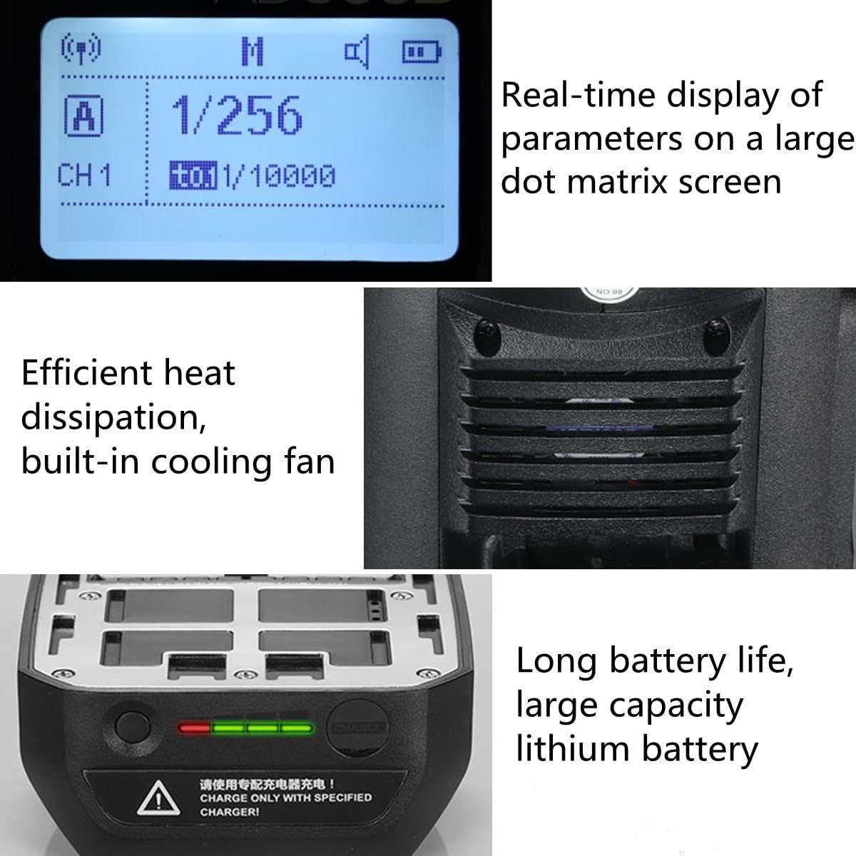 Flash Estroboscópico Godox AD600BM 600Ws Montura Bowens