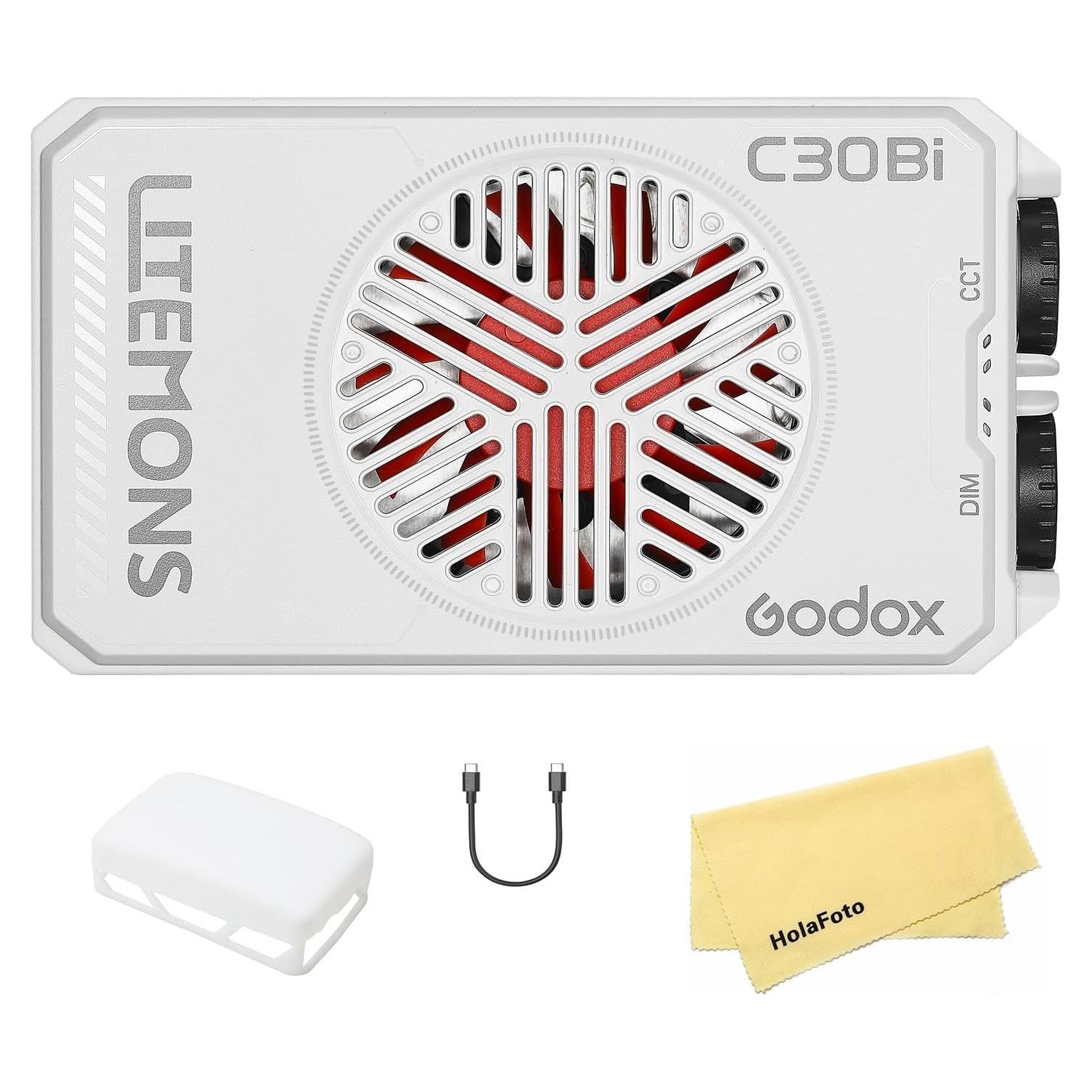 Luz de Video LED Godox C30 BI 30W Bi-Color 2800K-6500K