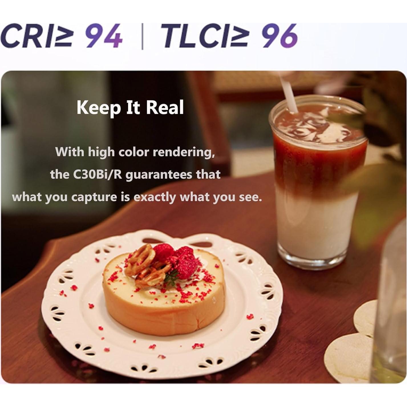 Luz de Video LED Godox C30 BI 30W Bi-Color 2800K-6500K