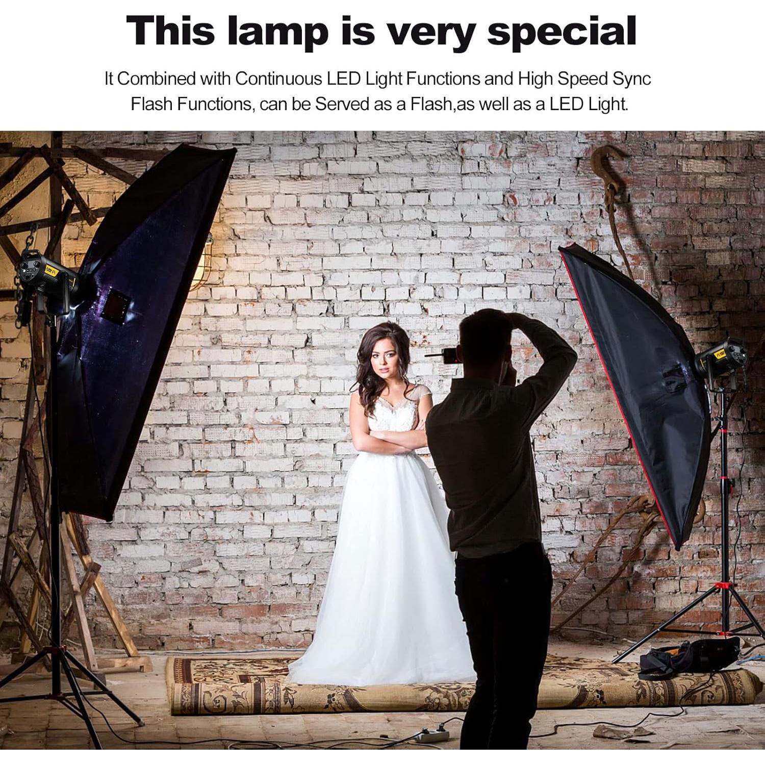 Godox FV150 Luz LED Flash 150W 1/8000s CRI96+ 12000LUX
