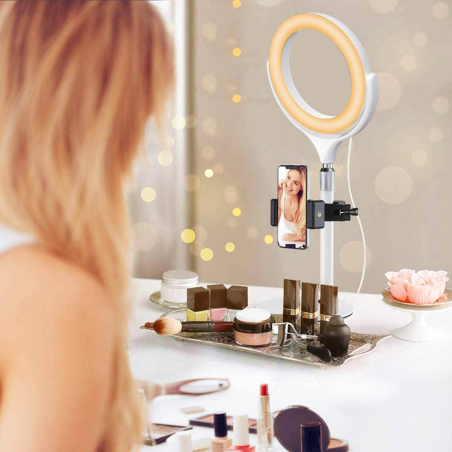 Luz de Anillo LED 8" Yarrashop Ajustable para Video Llamadas