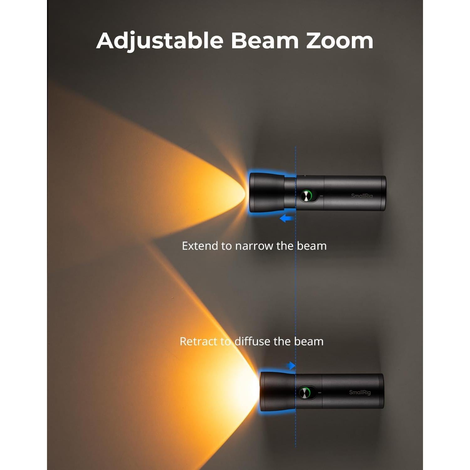 Linterna Fotográfica RGB LED SmallRig RF10C 7500mAh Aluminio