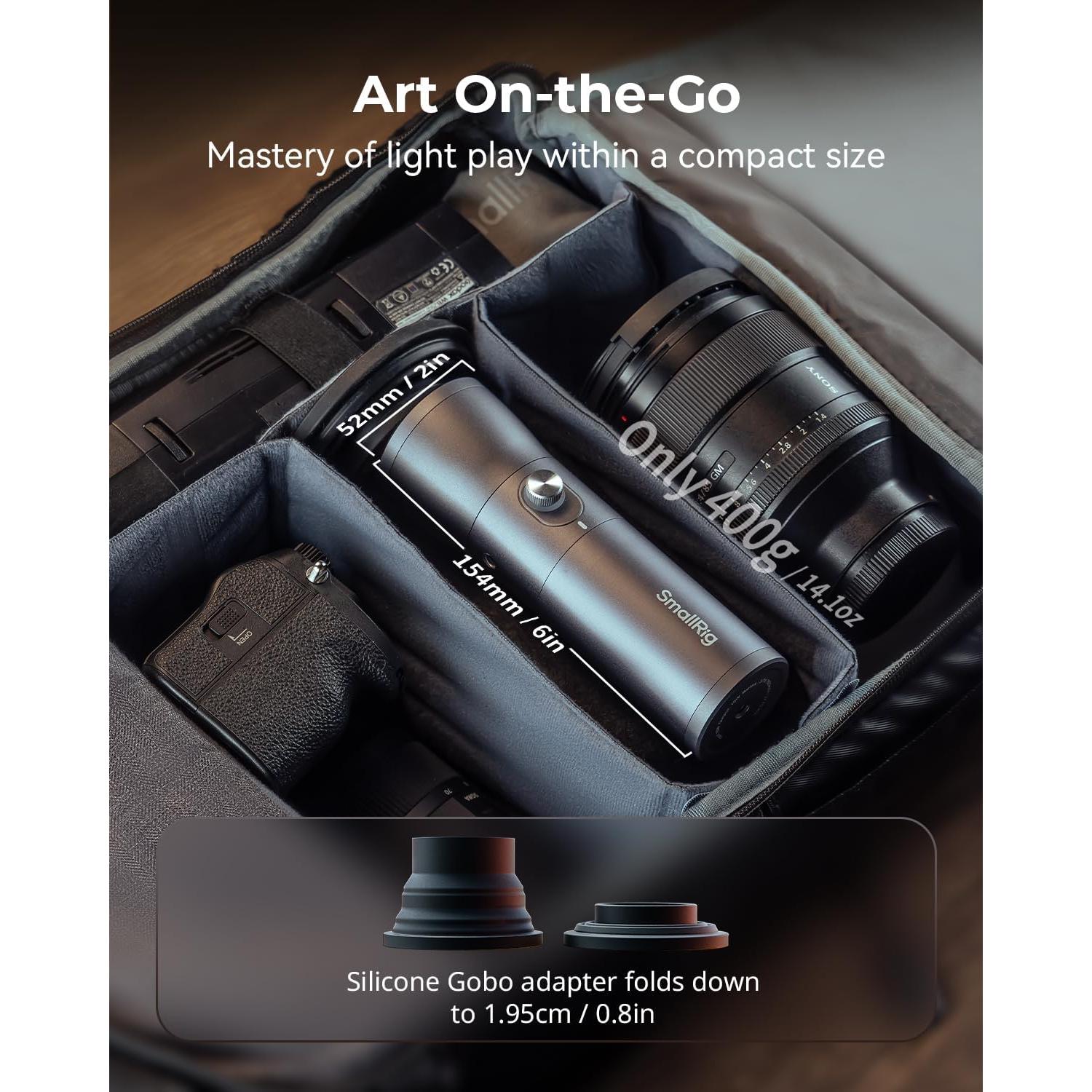 Linterna Fotográfica RGB LED SmallRig RF10C 7500mAh Aluminio