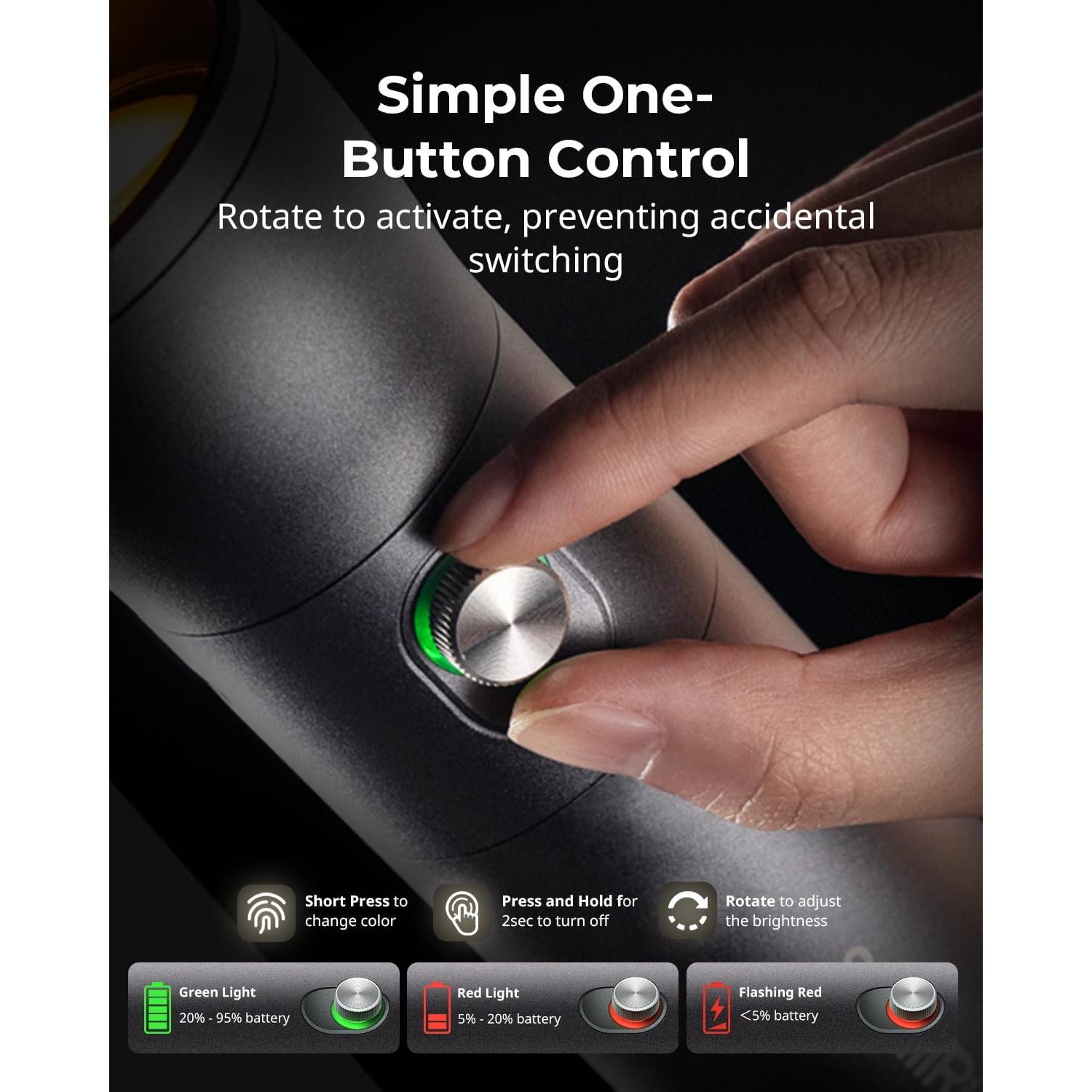 Linterna Fotográfica RGB LED SmallRig RF10C 7500mAh Aluminio