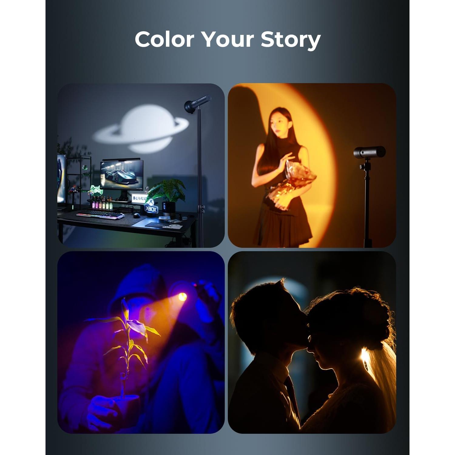 Linterna Fotográfica RGB LED SmallRig RF10C 7500mAh Aluminio