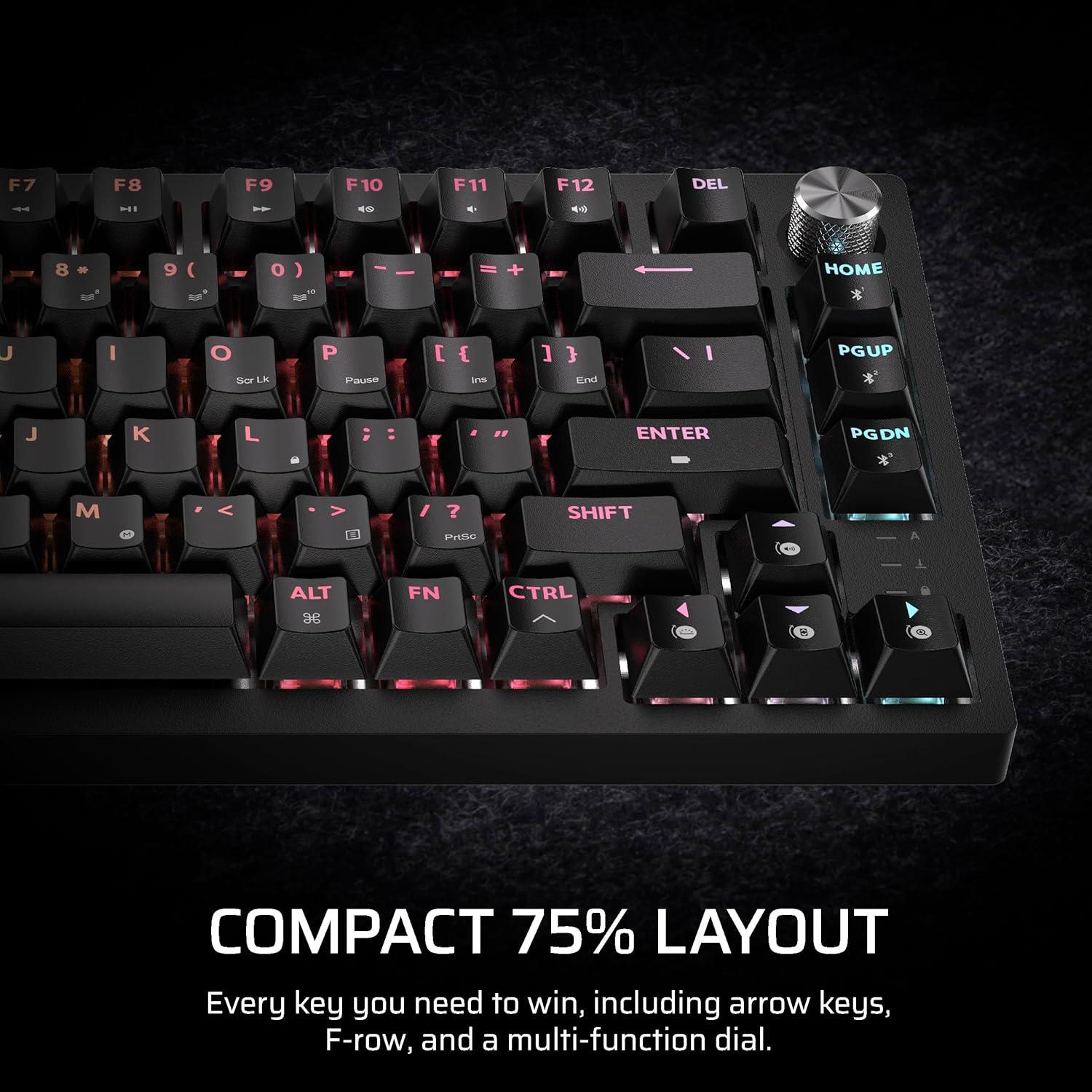 Teclado Mecánico Corsair K65 Plus Inalámbrico 75% RGB