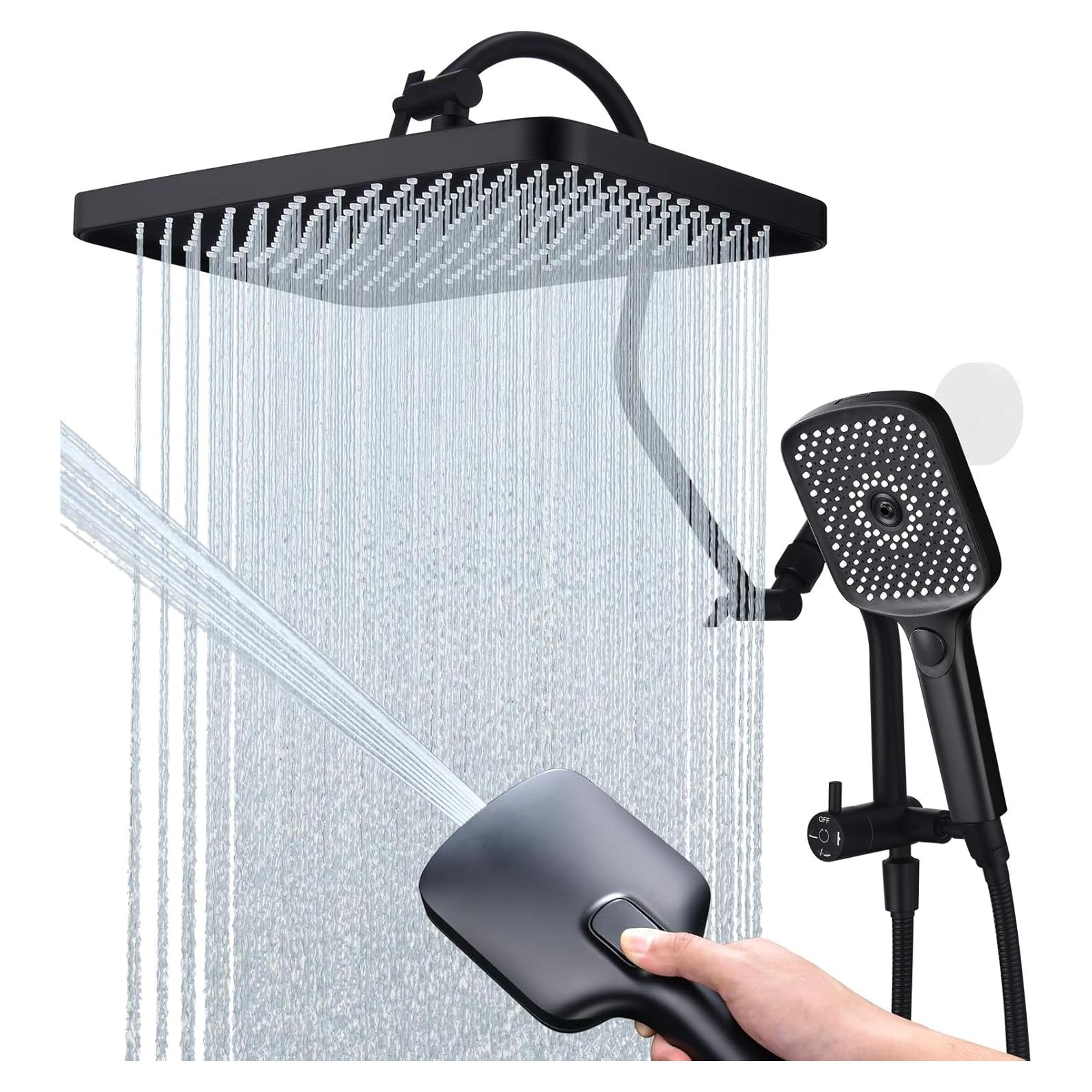 Cabezal de Ducha de Lluvia 33 cm V-Frankness con Ducha Manual