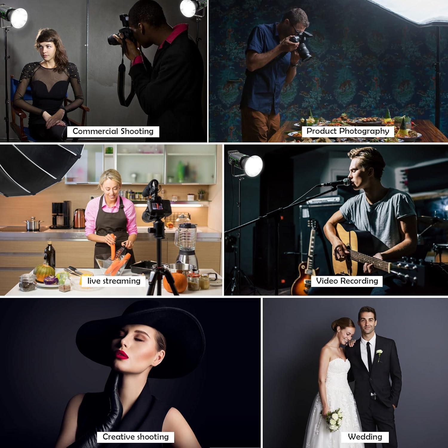 Weeylite Luz Estroboscópica 200W 5600K para Fotografía y Video