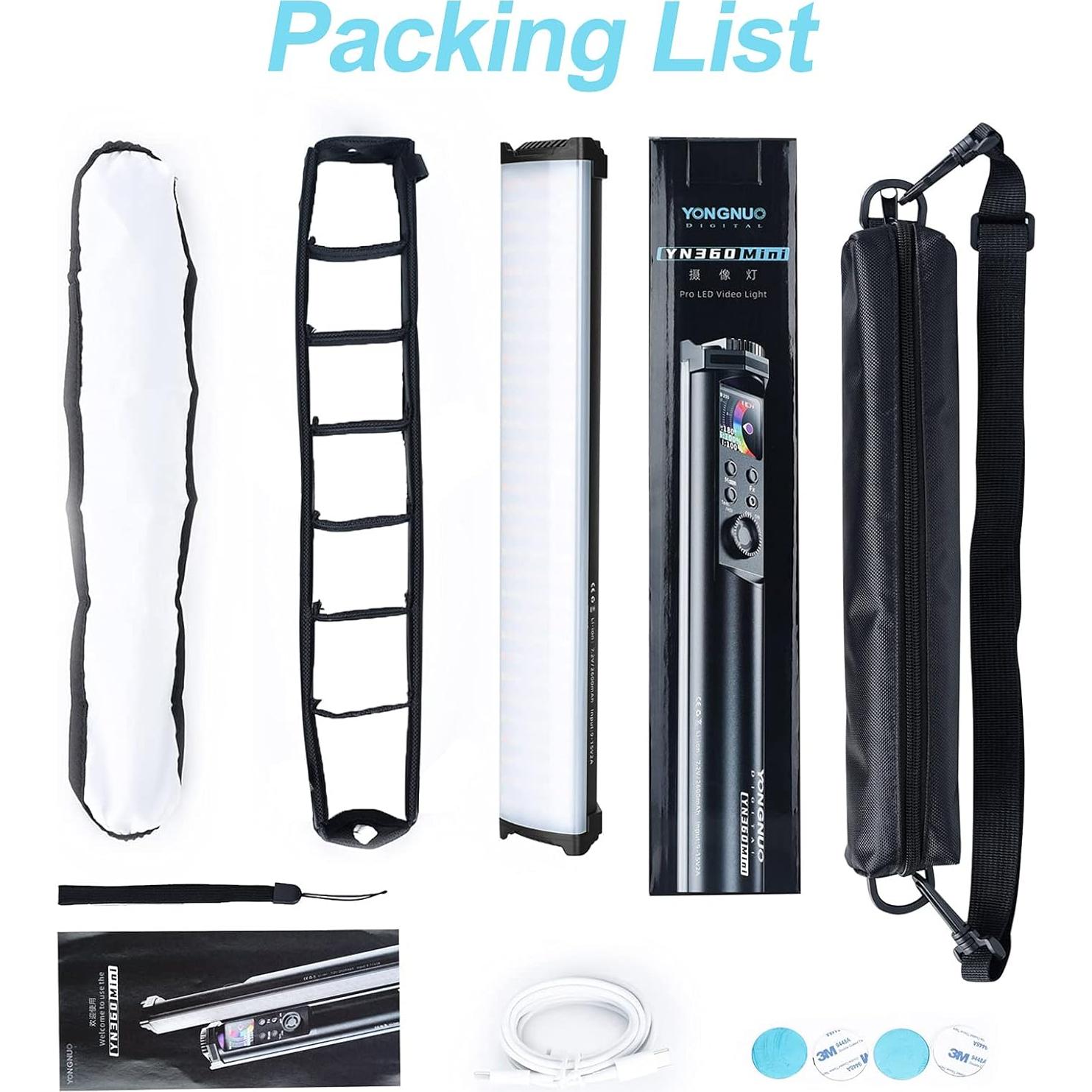 Varita de Luz LED RGB YONGNUO YN360mini con Control APP