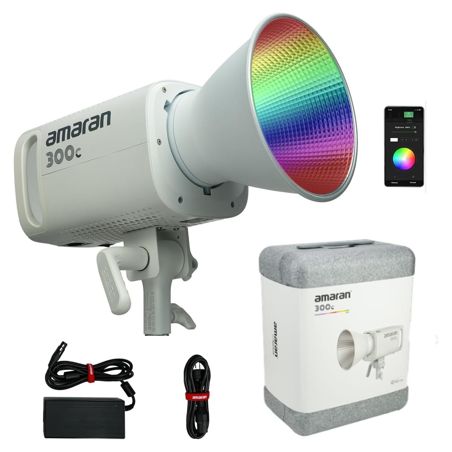 Aputure Amaran 300C Luz LED 300W RGB CCT 2500K-7500K