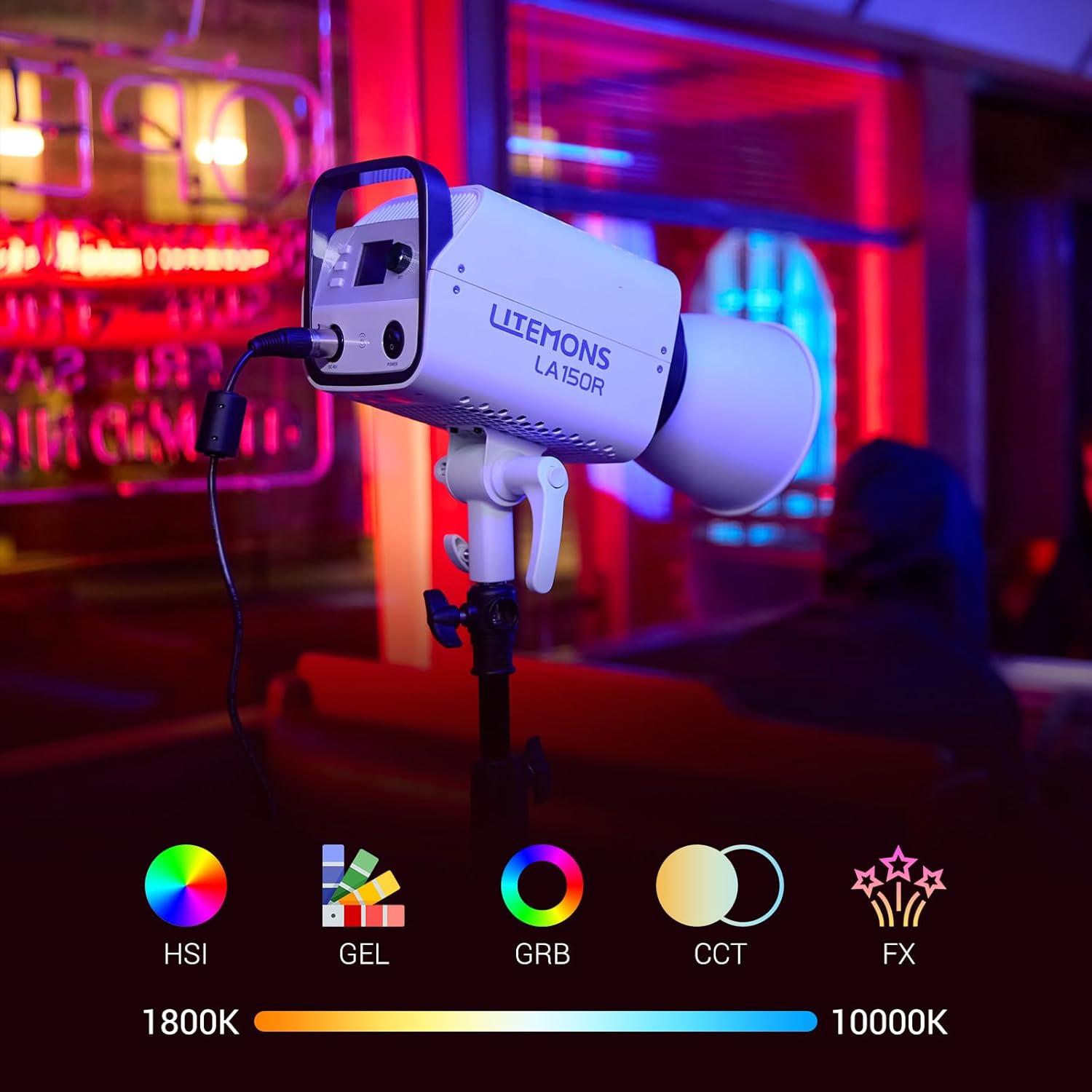 Godox LA150R K1 Luz LED RGB 165W 1800-10000K con App
