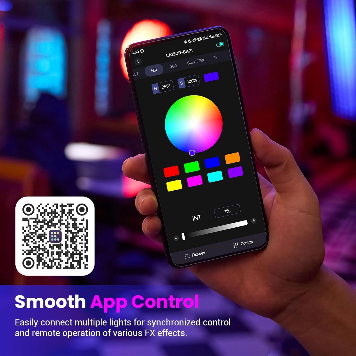 Godox LA150R K1 Luz LED RGB 165W 1800-10000K con App