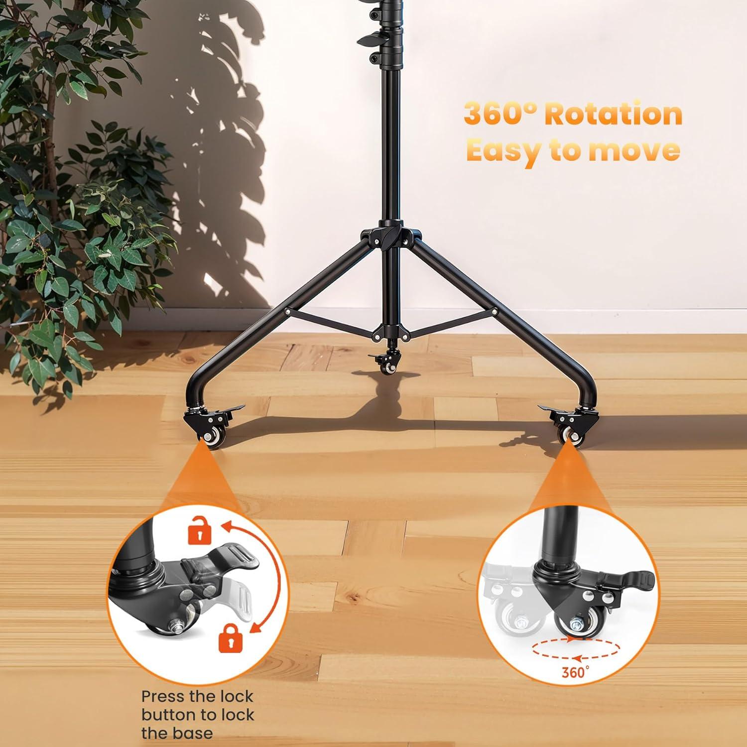 Soporte de Trípode MACTREM para Anillo de Luz 190.5 cm