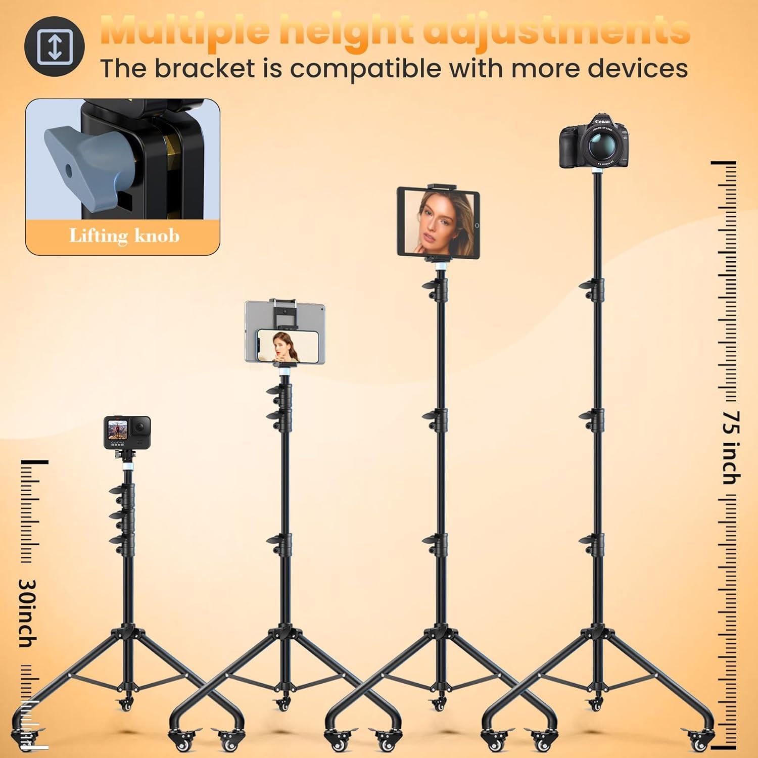 Soporte de Trípode MACTREM para Anillo de Luz 190.5 cm