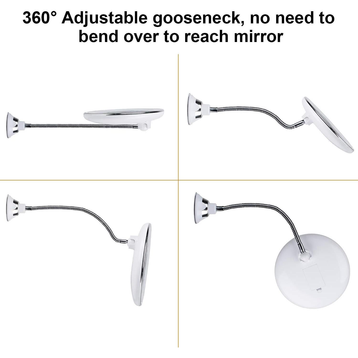 Espejo de Maquillaje Aumentado 10x Brightown con Luz LED