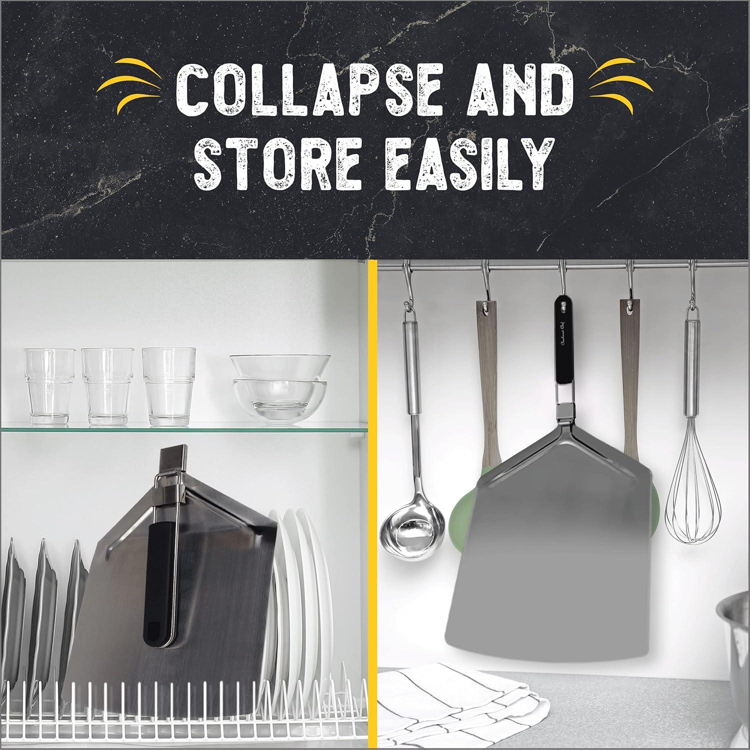 Pala para Pizza Checkered Chef 33x38 cm Acero Inoxidable