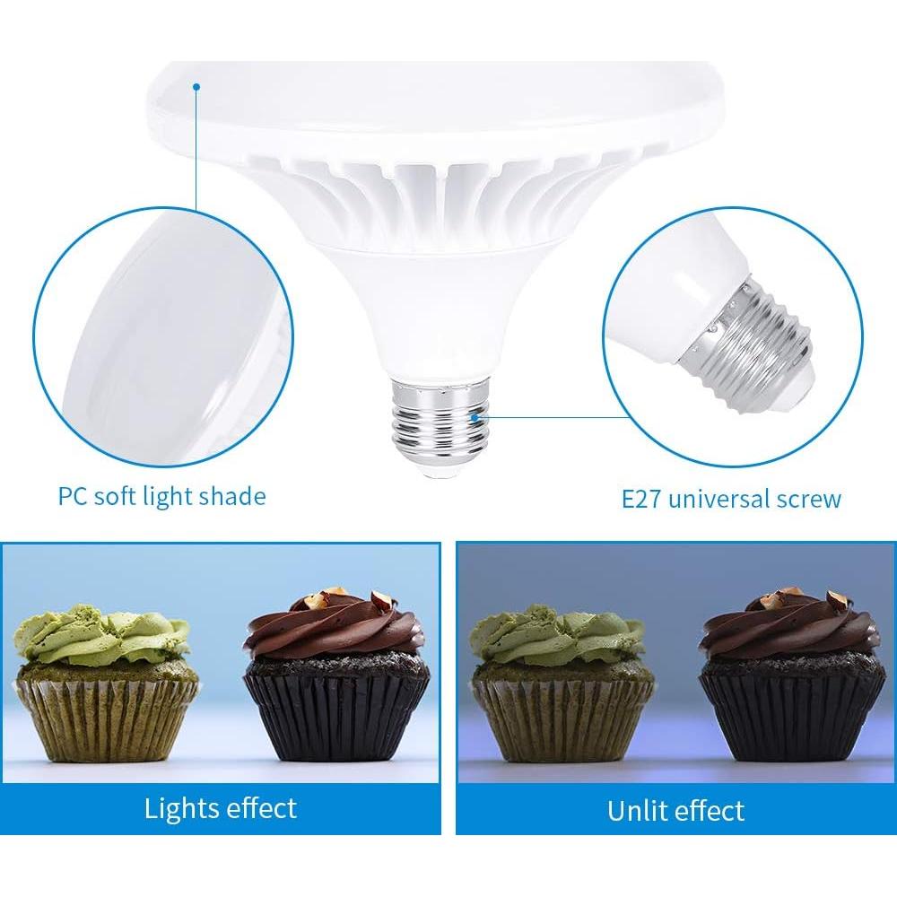 Kit de Iluminación Fotográfica Kshioe Softbox 50x70cm con 2 Bombillas LED 5500K