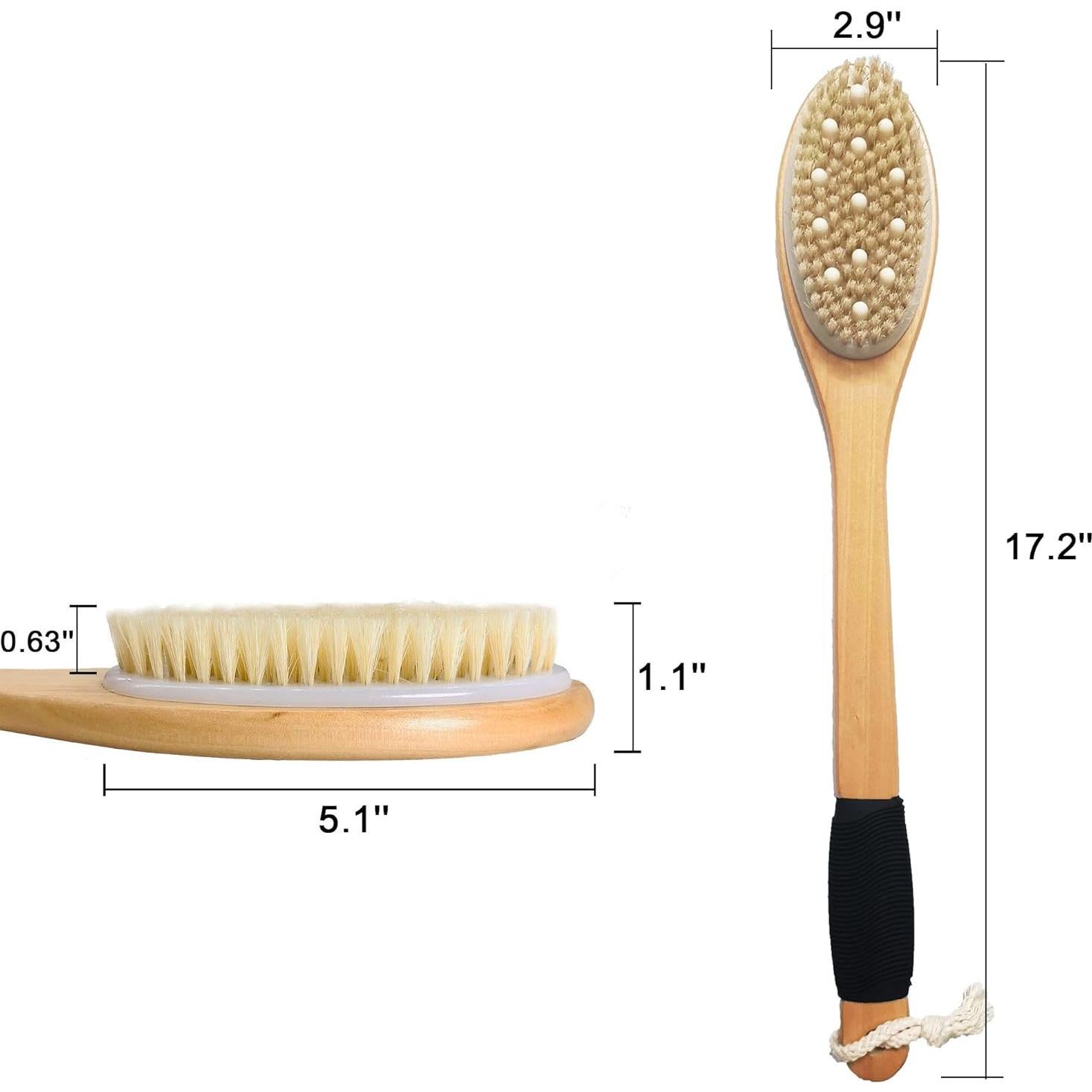 Cepillo de Baño OWIIZI con Masajeadores y Mango Antideslizante