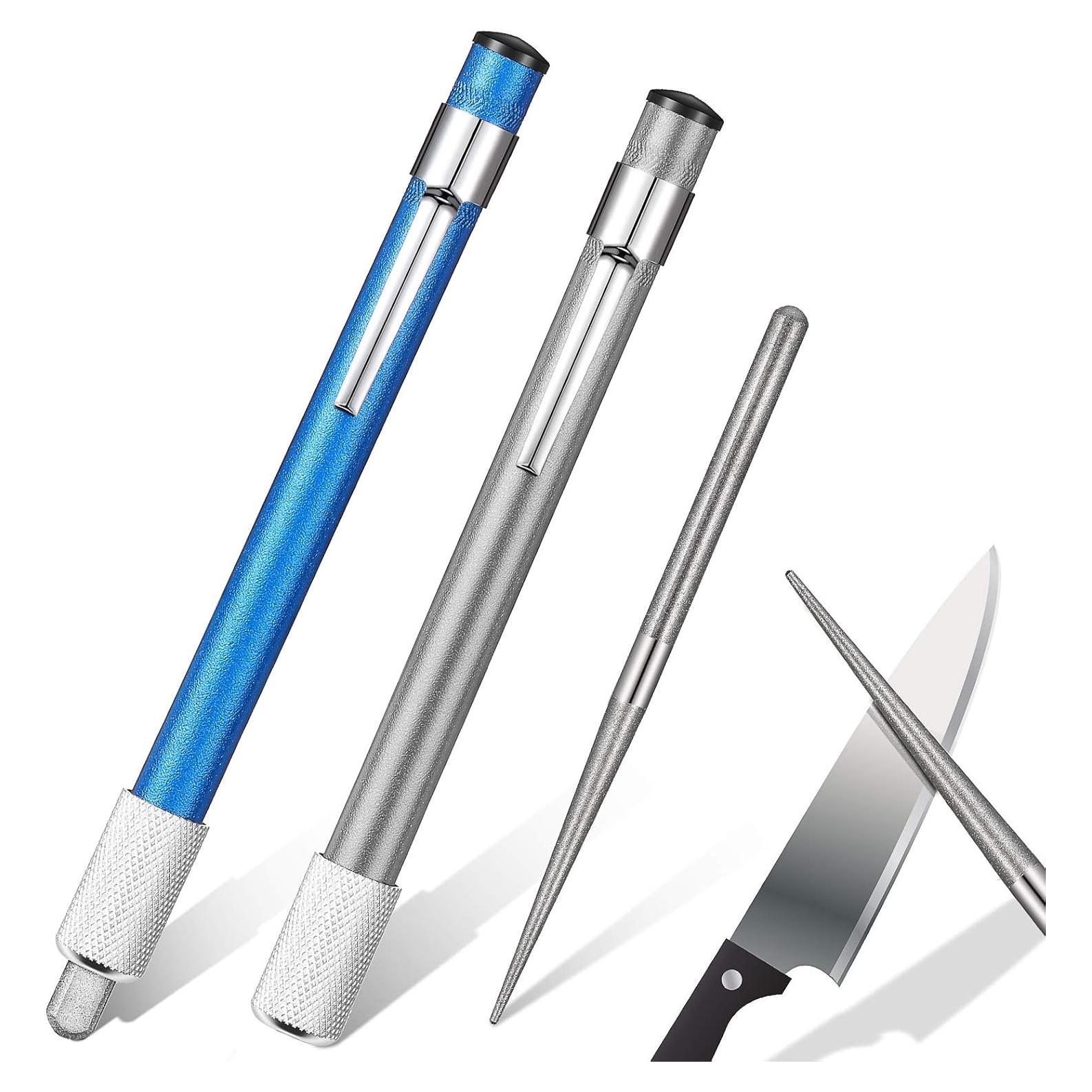 Afilador de Cuchillos Retráctil de Diamante Honoson - 2 Piezas