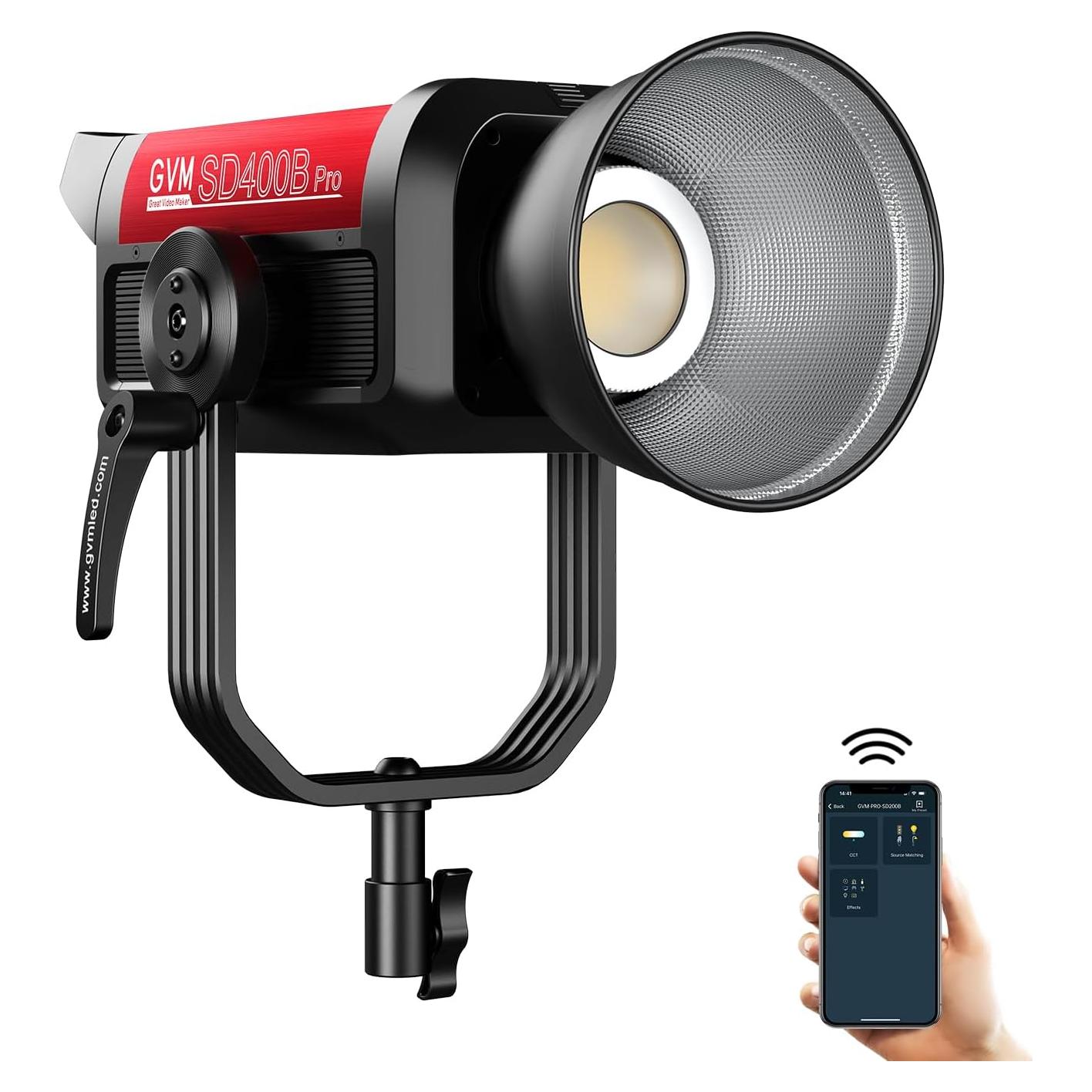 Luz de Video LED GVM Pro 400B 400W Control APP CRI97+