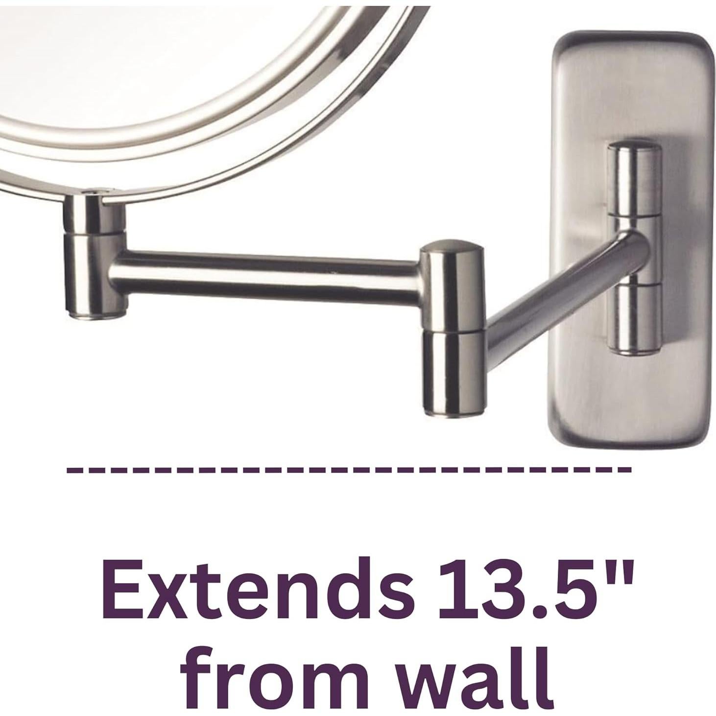 Espejo de Maquillaje Jerdon JP7506N 8" Doble Cara Niquel