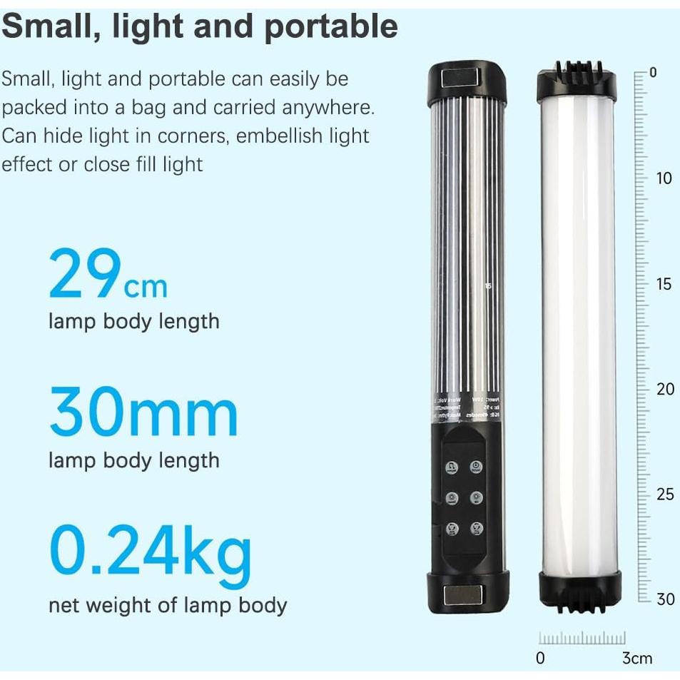 Lámpara de Fotografía Portátil Camnoon RGB LED 2000mAh 49 Modos