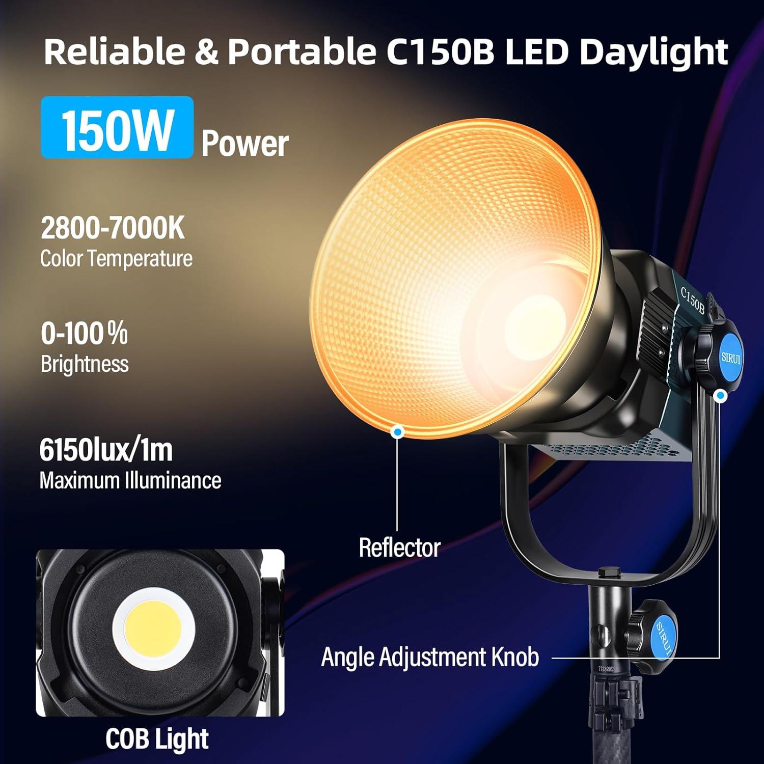 Luz de Video Bi Color SIRUI C150B 150W LED Continua 2800-7000K