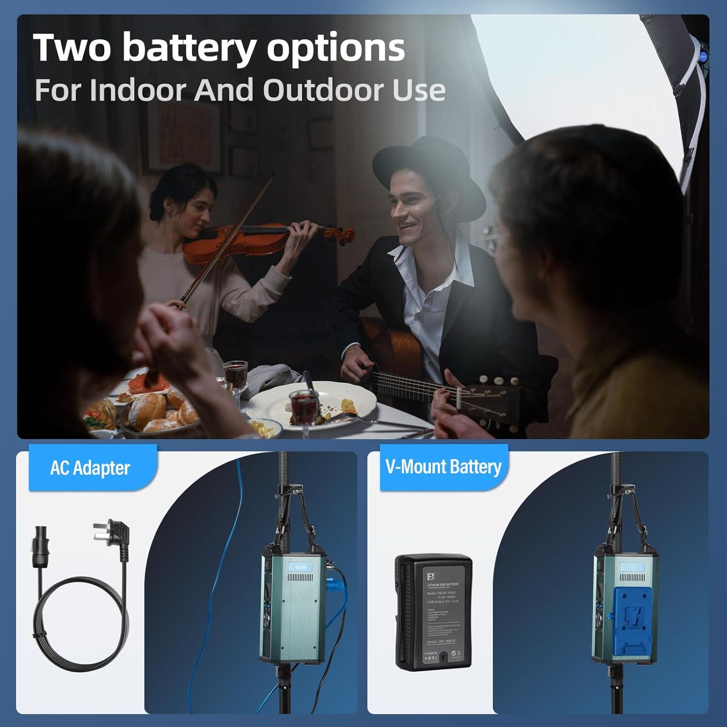 Luz de Video Bi Color SIRUI C150B 150W LED Continua 2800-7000K