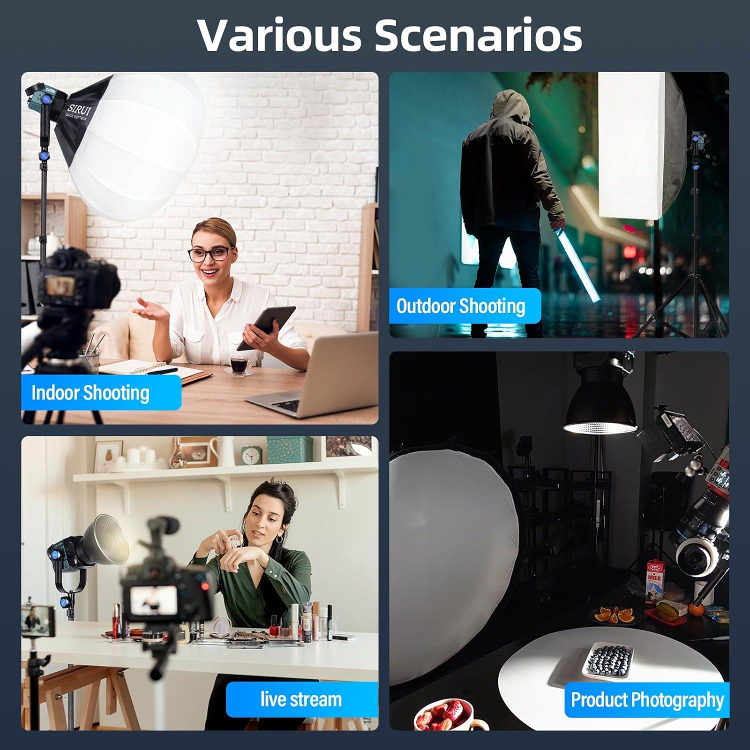 Luz de Video Bi Color SIRUI C150B 150W LED Continua 2800-7000K