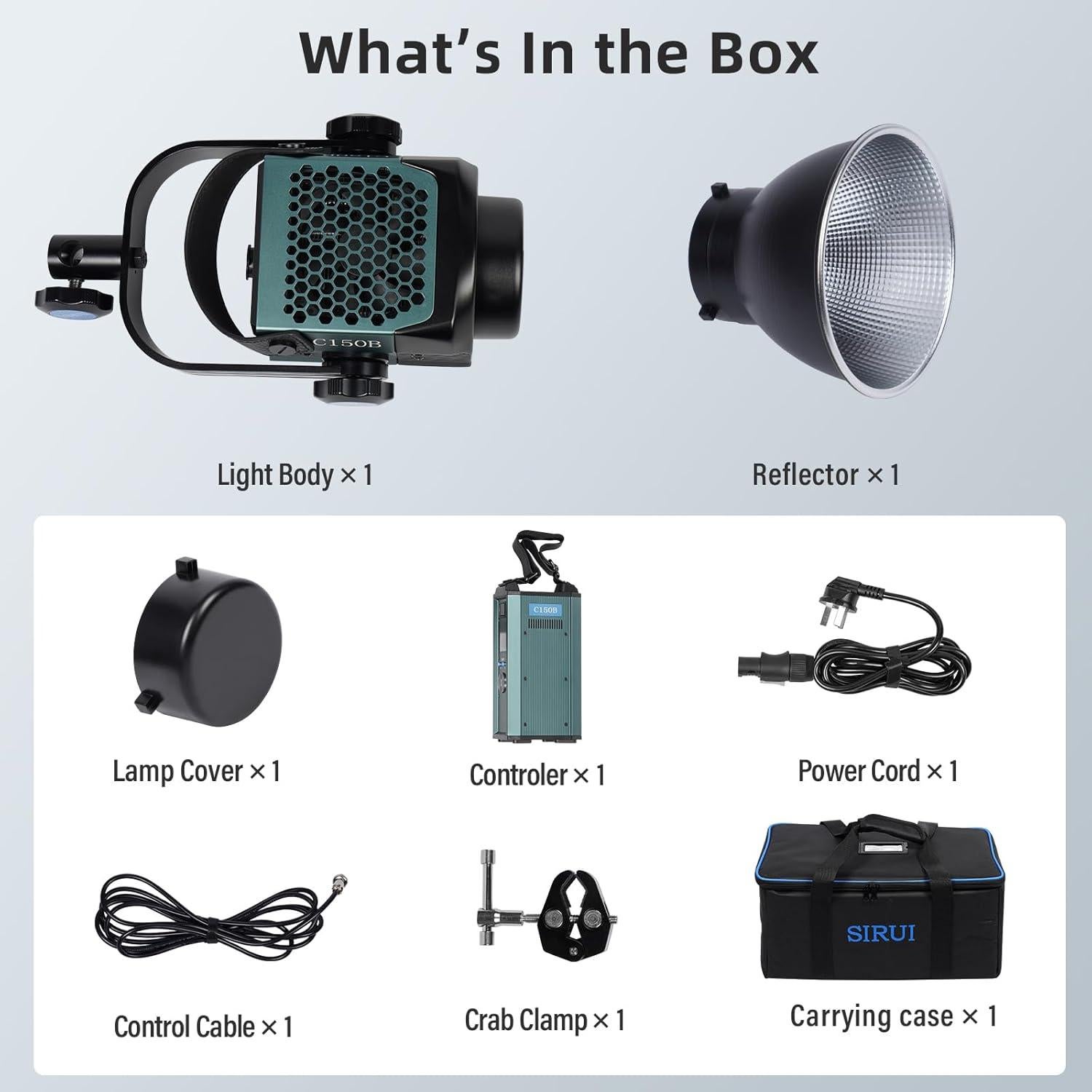 Luz de Video Bi Color SIRUI C150B 150W LED Continua 2800-7000K