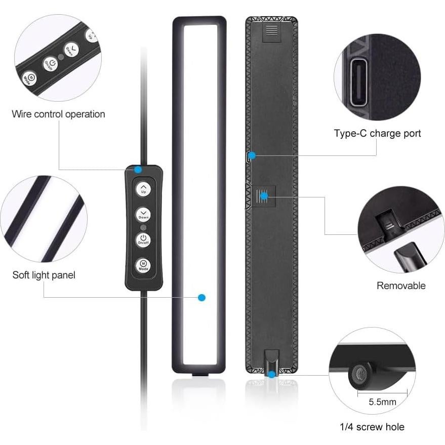 Iluminación LED para Videoconferencias LinYuchi con Trípode