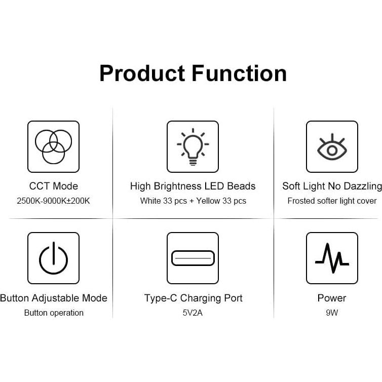 Iluminación LED para Videoconferencias LinYuchi con Trípode