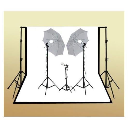 Kit de Luz de Estudio ePhoto ULS 105 con Fondos Muselina