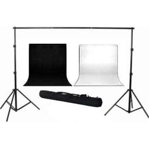Kit de Luz de Estudio ePhoto ULS 105 con Fondos Muselina