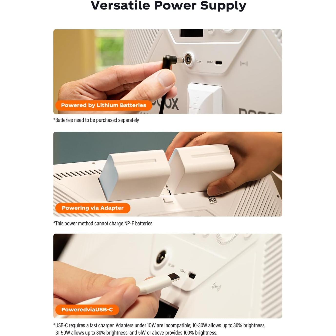 Panel de Luz LED Bi-Color Godox P260C PRO 45W 2800K-6500K