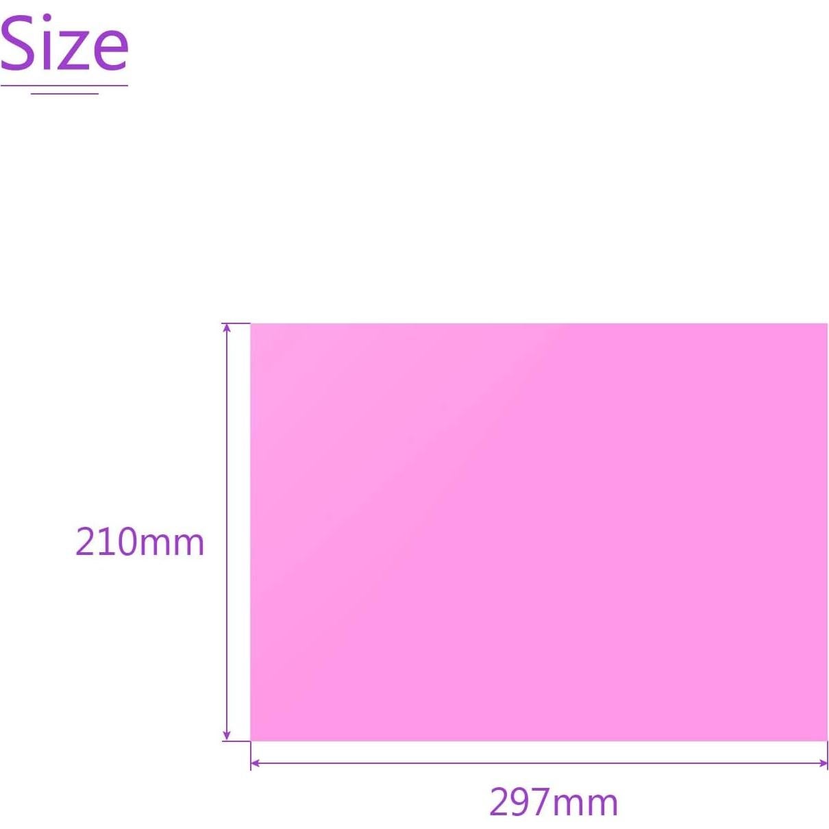 Filtro de Gel de Corrección DMiotech 10 Pcs PVC Rosa 297x210mm