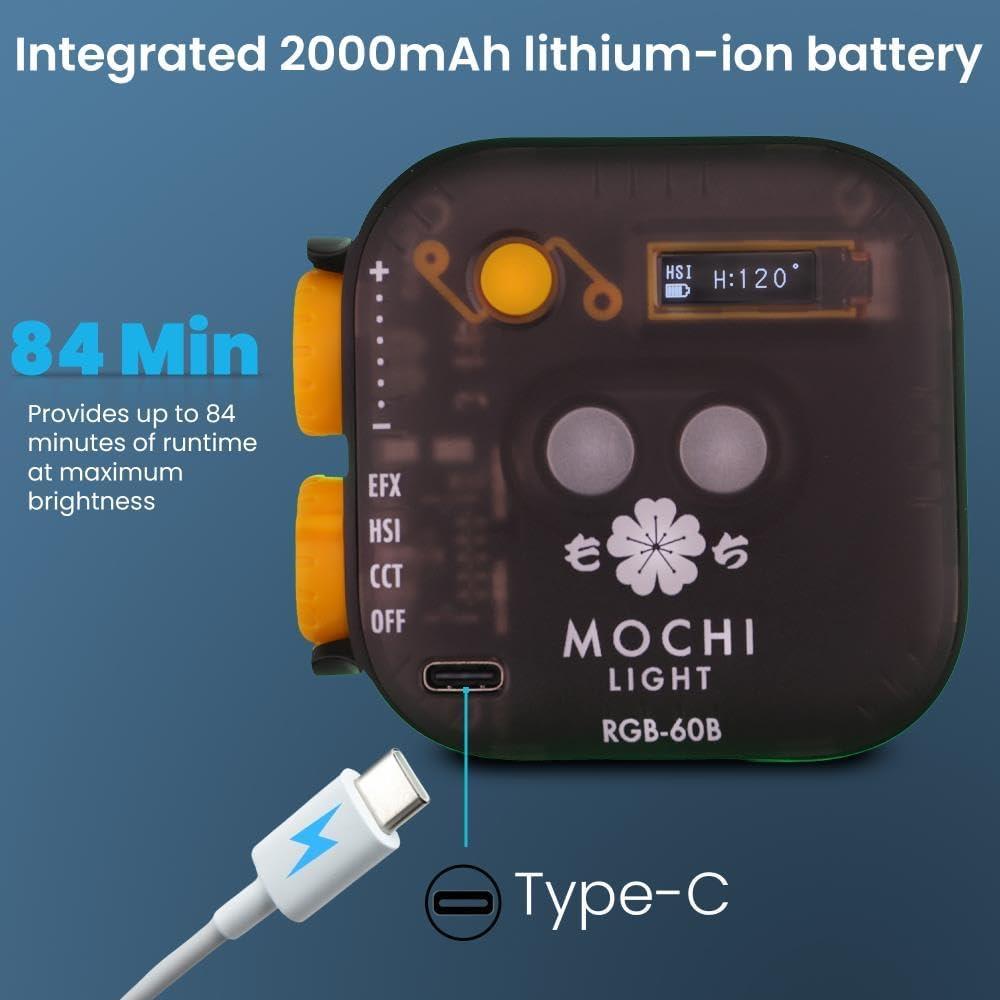 Luz de Video RGB Genaray GEAZ1RGB60B Recargable 2000mAh